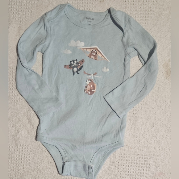 Pekkle Other - 🔸️3/$15 Pekkle Sky Adventure Blue Kids Bodysuit